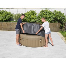 Bestway Housse Gris Ø196 x 71 cm PVC et POM 633631633631