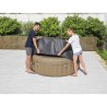 Bestway Housse Gris Ø196 x 71 cm PVC et POM 633631633631