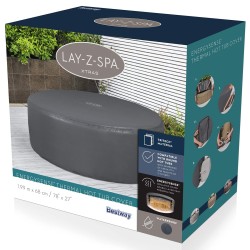 Bestway Housse Gris Ø196 x 71 cm PVC et POM 633631633631