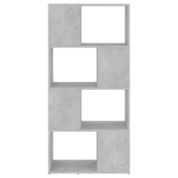 Bibliothèque/Séparateur de pièce Gris béton 60x24x124,5 cm 633633633633