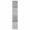 Bibliothèque/Séparateur de pièce Gris béton 60x24x124,5 cm 633633633633