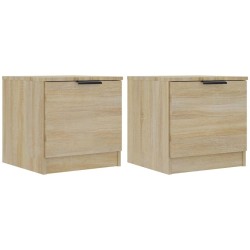 Tables de chevet 2 pcs Chêne sonoma 40x39x40 cm 633636633636