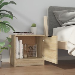 Tables de chevet 2 pcs Chêne sonoma 40x39x40 cm 633636633636