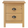 Tables de chevet Hill 2 pcs 46x35x49,5 cm Bois de pin solide 633639633639