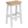 Tabouret de bar haut EKAI 2 pcs Blanc 40 x 29 x 63 cm 633641633641
