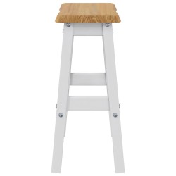 Tabouret de bar haut EKAI 2 pcs Blanc 40 x 29 x 63 cm 633641633641