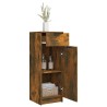 Armoire de bain Chêne fumé 32x34x90 cm Bois d'ingénierie 633643633643