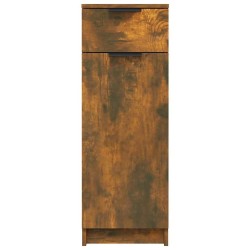 Armoire de bain Chêne fumé 32x34x90 cm Bois d'ingénierie 633643633643