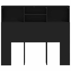 Armoire de tête de lit Noir 120x19x103,5 cm 633648633648