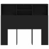 Armoire de tête de lit Noir 120x19x103,5 cm 633648633648