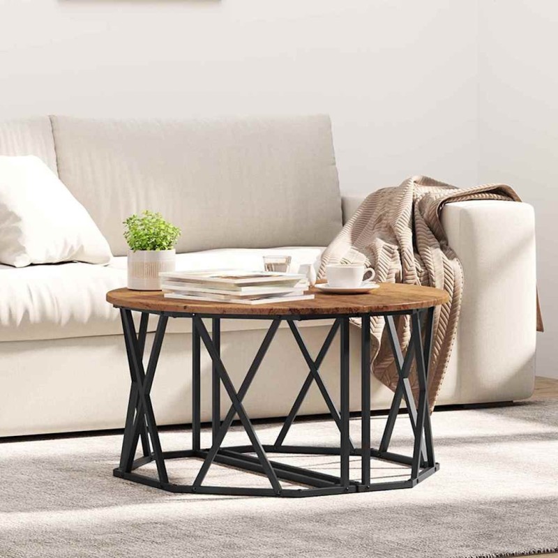 Table basse Bois Ancien 80 x 80 x 42 cm 633649633649