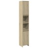 Armoire de salle de bain Chêne sonoma 30x30x183,5 cm Aggloméré 633654633654