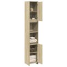 Armoire de salle de bain Chêne sonoma 30x30x183,5 cm Aggloméré 633654633654
