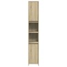 Armoire de salle de bain Chêne sonoma 30x30x183,5 cm Aggloméré 633654633654