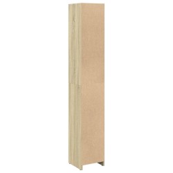 Armoire de salle de bain Chêne sonoma 30x30x183,5 cm Aggloméré 633654633654
