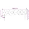 Tête de lit à LED Gris clair 160x7x78/88 cm Tissu 633659633659