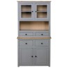 Buffet haut Gris 93x40,5x180 cm Pin Gamme Panama 633660633660