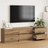 Unites TV 2 pcs Chêne artisanal Bois d'ingénierie 633666633666