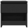 Tables de chevet 2 pcs Noir 40x30x39 cm Bois d’ingénierie 633669633669
