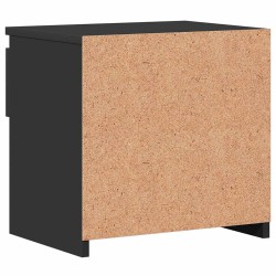 Tables de chevet 2 pcs Noir 40x30x39 cm Bois d’ingénierie 633669633669