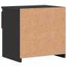 Tables de chevet 2 pcs Noir 40x30x39 cm Bois d’ingénierie 633669633669