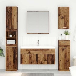 Armoire d'évier avec stockage Bois ancien Bois d'ingénierie 633672633672