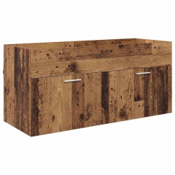 Armoire d'évier avec stockage Bois ancien Bois d'ingénierie 633672633672