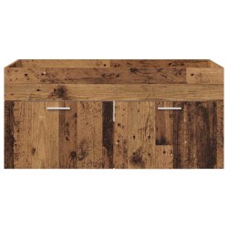 Armoire d'évier avec stockage Bois ancien Bois d'ingénierie 633672633672