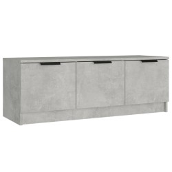 Meuble TV Gris béton 102x35x36,5 cm Bois d'ingénierie 633675633675