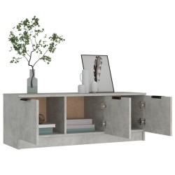Meuble TV Gris béton 102x35x36,5 cm Bois d'ingénierie 633675633675