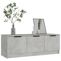 Meuble TV Gris béton 102x35x36,5 cm Bois d'ingénierie 633675633675