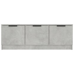 Meuble TV Gris béton 102x35x36,5 cm Bois d'ingénierie 633675633675
