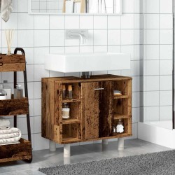 Armoire de salle de bain vieux bois 60x32x53,5 cm 633677633677