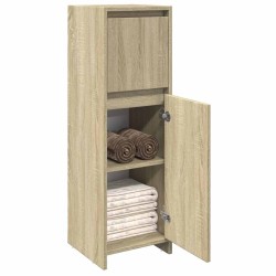 Armoire de salle de bain Chêne sonoma 30x30x95 cm Aggloméré 633679633679