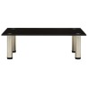 322761 TV Stand Black 60x35x17 cm Tempered Glass 633682633682