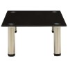 322761 TV Stand Black 60x35x17 cm Tempered Glass 633682633682