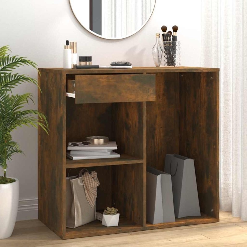 Armoire cosmétique Chêne fumé 80x40x75 cm Bois d'ingénierie 633685633685