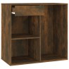Armoire cosmétique Chêne fumé 80x40x75 cm Bois d'ingénierie 633685633685