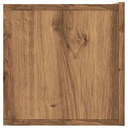 Meuble TV mural chêne artisanal 120x30x30 cm bois d'ingénierie 633701633701