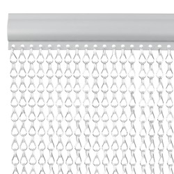 Moustiquaire de porte à chaîne 90x220 cm aluminium 633706633706