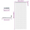 Moustiquaire de porte à chaîne 90x220 cm aluminium 633706633706