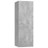 Meuble TV Gris béton 30,5x30x90 cm Bois d’ingénierie 633709633709