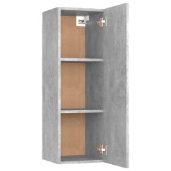 Meuble TV Gris béton 30,5x30x90 cm Bois d’ingénierie 633709633709