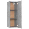 Meuble TV Gris béton 30,5x30x90 cm Bois d’ingénierie 633709633709