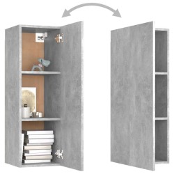Meuble TV Gris béton 30,5x30x90 cm Bois d’ingénierie 633709633709