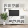 Meuble TV mural Blanc 37x37x107 cm Bois d’ingénierie 633710633710