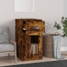 Armoire latérale avec tiroir chêne fumé 40x50x75 cm 633712633712