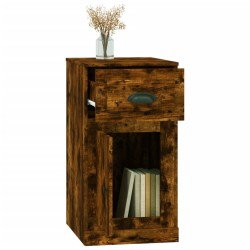 Armoire latérale avec tiroir chêne fumé 40x50x75 cm 633712633712