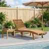 Transat Marron Bois de teck massif 633723633723