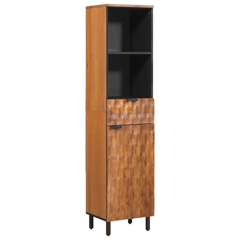 Armoire de salle de bain avec étagère Marron 38 x 33 x 160 cm 633726633726